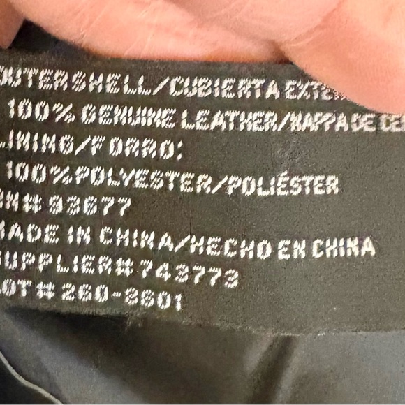 Worthington Black Leather Jacket Women’s XL Zip Up Pockets - Picture 7 of 8